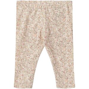 Wheat Leggings - Jules - Cream Flower Meadow - Wheat - 1 År (80) - Leggings