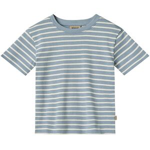 Wheat T-Shirt - Fabian - Ashley Blue Stripe - Wheat - 5 År (110) - T-Shirt