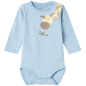 Name It Body L/æ - Nbmhogan - Chambray Blue M. Print - Name It - 1 År (80) - Body L/æ