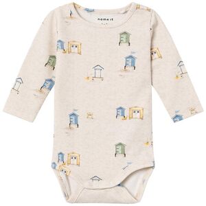 Name It Body L/æ - Nbmhing - Peyote Melange M. Print - Name It - 1 År (80) - Body L/æ