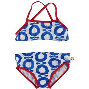 Katvig Classics Bikini - Uv50+ - Hvid/rød M. Blå Æbler - Katvig - 80/86 - Bikini