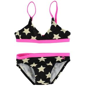 Color Kids Bikini - Uv40+ - Sort/pink M. Stjerner - Color Kids - 2 År (92) - Bikini