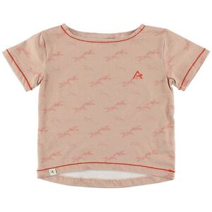 Albakid Oversize T-Shirt - Adele - Støvet Rosa M. Fugle - Albababy - 1 År (80) - T-Shirt