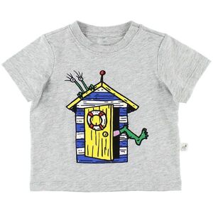 Stella Mccartney Kids T-Shirt - Gråmeleret M. Hus - Stella Mccartney Kids - 1 År (80) - T-Shirt