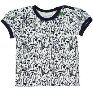 Freds World T-Shirt - Creme/navy M. Blomster - Freds World - 1 År (80) - T-Shirt