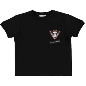 Dolce & Gabbana T-Shirt - Sort M. Patch - Dolce & Gabbana - 2 År (92) - T-Shirt