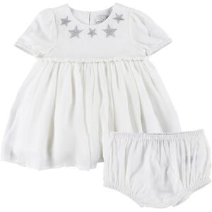 Stella Mccartney Kids Kjole M. Bloomers - Hvid M. Stjerner - Stella Mccartney Kids - 1 År (80) - Kjole