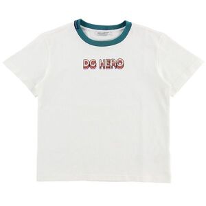 Dolce & Gabbana T-Shirt - Superhero - Hvid M. Hero - 5 År (110) - Dolce & Gabbana T-Shirt
