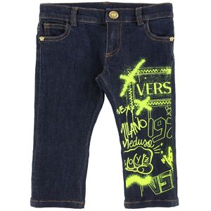 Versace Jeans - Navy M. Print/neongul - 18-24 Mdr - Versace Jeans