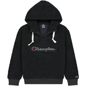 Champion Fashion Hættetrøje - Plys - Half Zip-Up - Sort - Champion - 14-16 År (164-176) - Hættetrøje