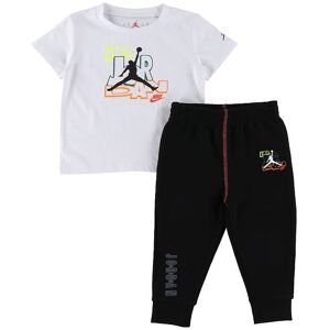 Jordan Sweatpants/t-Shirt - Slime Vortex - Sort/hvid M. Print - Jordan - 18 Mdr - T-Shirt