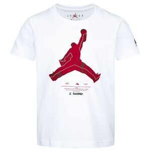 Jordan T-Shirt - Jumpman X Nike Action - Hvid M. Rød - Jordan - 6-7 År (116-122) - T-Shirt