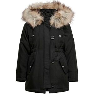 Kids Only Jakke - Noos - Kogiris - Sort/fur Light Grey - Kids Only - 14 År (164) - Vinterjakke