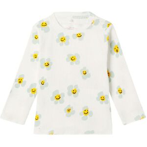 Stella Mccartney Kids Bluse - Rib - Hvid M. Blomster - Stella Mccartney Kids - 18 Mdr - Bluse