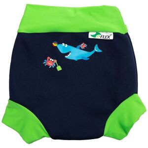 Konfidence Blebadebukser - Uv50+ - Swim Nappy - Navy/lime Fergal - Konfidence - 18-24 Mdr - Blebadebukser