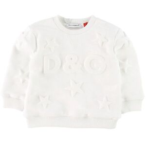 Dolce & Gabbana Sweatshirt - Hvid M. Stjerner - Dolce & Gabbana - 6-9 Mdr - Sweatshirt