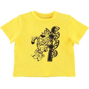 Stella Mccartney Kids T-Shirt - Gul M. Leopard - 1 År (80) - Stella Mccartney Kids T-Shirt