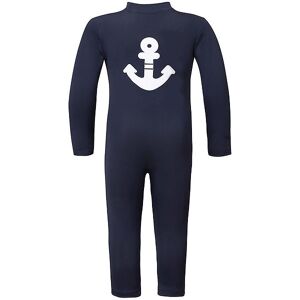 Petit Crabe Badeheldragt - Lou - Uv50+ - Navy M. Anker - Petit Crabe - 3-4 År (98-104) - Badetøj