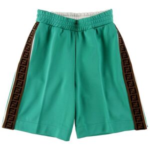 Fendi Shorts - Grøn M. Logobånd - Fendi - 10 År (140) - Shorts