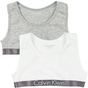 Klein Toppe - 2-Pak - Gråmeleret/hvid - Calvin Klein - 4-5 År (104-110) - Undertøj