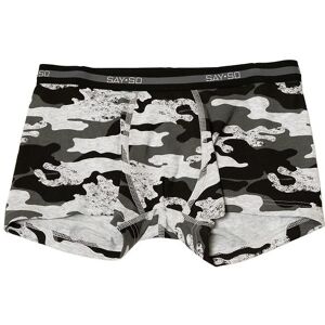 Say-So Boxershorts - Gråmeleret M. Camouflage - Say-So - 12 År (152) - Boxershorts