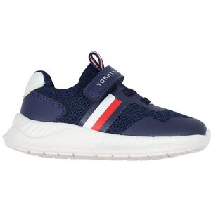 Tommy Hilfiger Sko - Low Cut Lace Up/velcro - Blå/hvid - Tommy Hilfiger - 26 - Sko