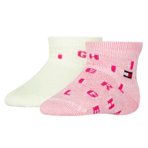 Tommy Hilfiger Strømper - 2-Pak - Pink - Tommy Hilfiger - 19/22 - Strømper