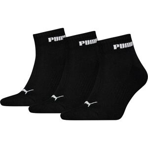 Puma Strømper - 3-Pak - Quarter - Sort - Puma - 43/46 - Strømper