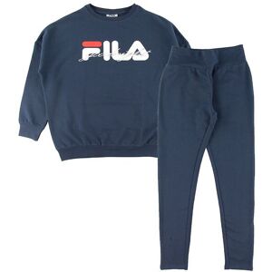 Fila Nattøj - Navy M. Logo - Fila - Xs - Xtra Small - Nattøj 2-Delt