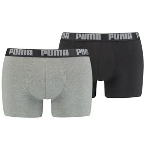 Puma Boxershorts - Basic - 2-Pak - Mørk Grå/sort - Puma - S - Small - Boxershorts