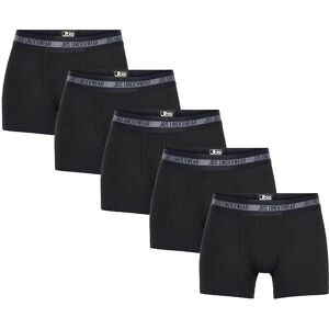 Jbs Boxershorts - 5-Pak - Bambus - Sort - Jbs - 7-9 År (122-134) - Boxershorts