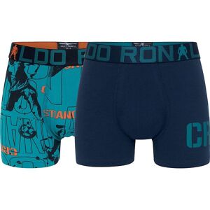 Ronaldo Boxershorts - 2-Pak - Blå/orange - Jbs - 10-12 År (140-152) - Boxershorts