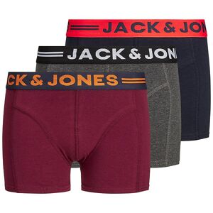 Jack & Jones Boxershorts - 3-Pak - Jaclichfield - Dark Grey Mela - Jack & Jones - 12 År (152) - Boxershorts