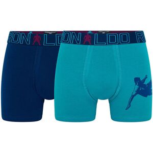 Ronaldo Boxershorts - 2-Pak - Blå/turkis - Jbs - 10-12 År (140-152) - Boxershorts