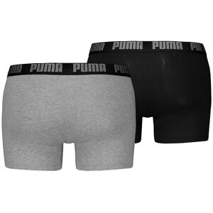 Puma Boxershorts - 2-Pak - Grey Melange/black - Puma - L - Large - Boxershorts