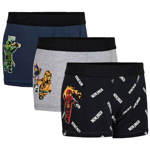 Ninjago Boxershorts - 3-Pak - Lwarve - Dark Navy - Lego® Wear - 4-5 År (104-110) - Boxershorts