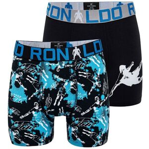 Ronaldo Boxershorts - 2-Pak - Sort M. Print - Jbs - 4-6 År (104-116) - Boxershorts