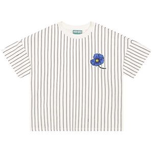 T-Shirt - Exclusive Edition - Creme/sortstribet M. Blomst - Kenzo - 5 År (110) - T-Shirt