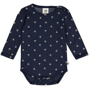 Müsli Body L/æ - Sailboat - Night Blue/balsam Cream - Müsli - 1 År (80) - Body L/æ