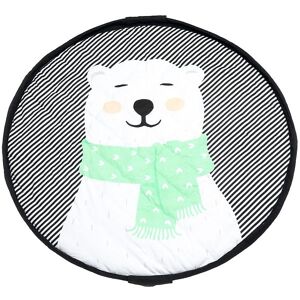 Play&go; Legetøjstæppe - Soft - Ø120 Cm - Polar Bear - Onesize - Play&go; Legetæppe