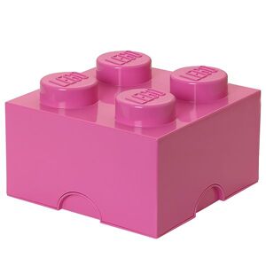 Storage Opbevaringsboks - 4 Knopper - 25x25x18 - Pink - Lego® Storage - Onesize - Boks