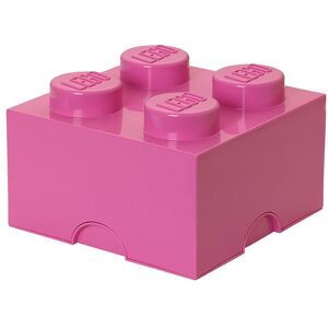 Storage Opbevaringsboks - 4 Knopper - 25x25x18 - Pink - Onesize - Lego® Storage Boks