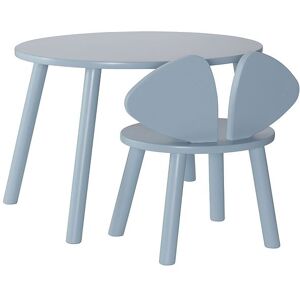 Nofred Møbelsæt - Bord/stol - Mouse Set - Light Blue - Nofred - Onesize - Bord