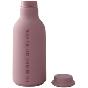 Design Letters Vandflaske - To Go - 500 Ml - Rosa M. Tekst - Design Letters - Onesize - Drikkedunk