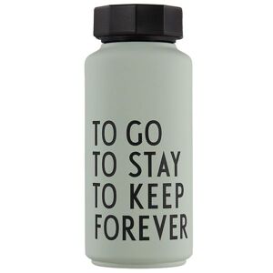Design Letters Termoflaske - To Go To Stay - 500 Ml - Støvet Grø - Design Letters - Onesize - Termoflaske