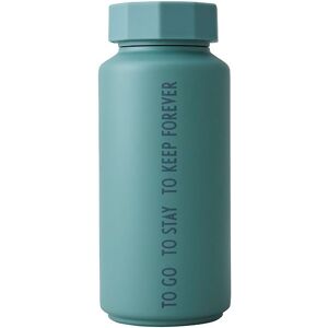 Design Letters Termoflaske - To Go - 500ml - Grøn M. Tekst - Design Letters - Onesize - Termoflaske