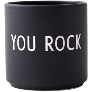 Design Letters Kop - Favourite Cups - Porcelæn - Sort You Rock - Design Letters - Onesize - Kop