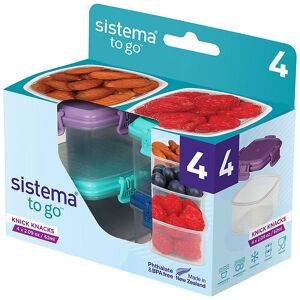 Sistema Snackbokse - Knick Knack - 4-Pak - 62 Ml - Multi - Sistema - Onesize - Madkasse