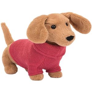 Jellycat Bamse - 24 Cm - Sweater Sausage Dog Pink - Jellycat - Onesize - Bamse