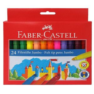 Faber-Castell Tuscher - Jumbo - 24 Stk - Multifarvet - Onesize - Faber-Castell Tusch